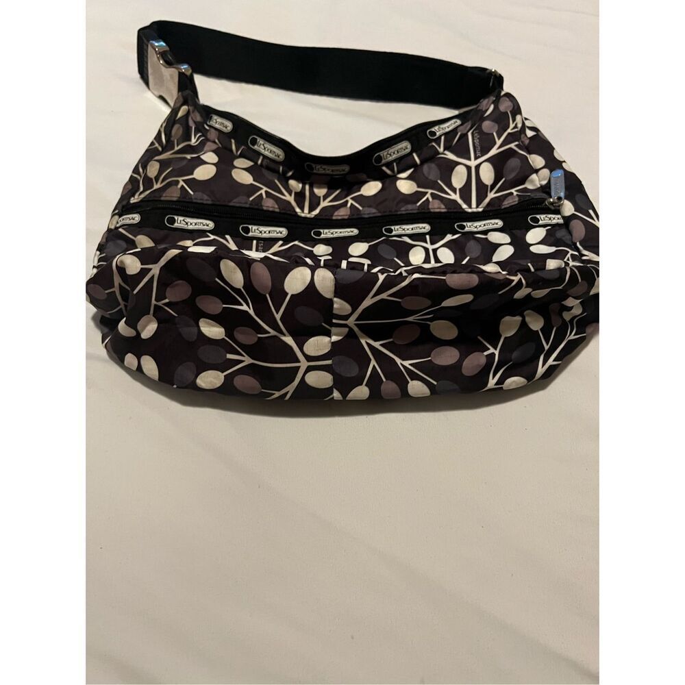 LeSportsac black and white shoulder bag - Picture 4 of 5